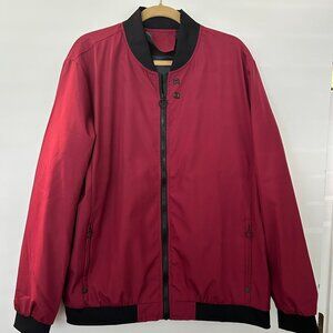 New  Men’s Casual Baseball Collar Jacket  Burgundy  Size 42  $22.